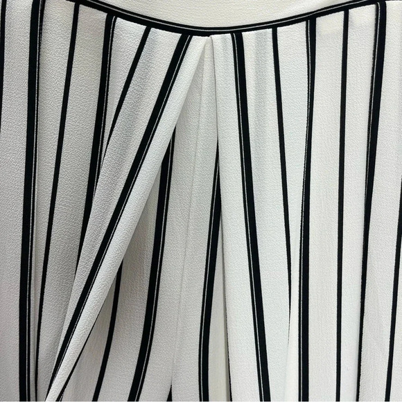 Joseph Ribkoff High Waisted Cropped Wide Leg Pantlon Striped Pour Dame Pants - Picture 6 of 8